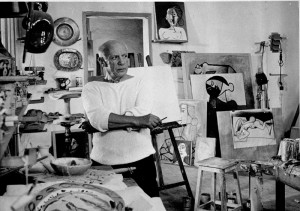 John Richardson Pablo Picasso in his studio in Vallauris, France, on October 23, 1953. Photo AP